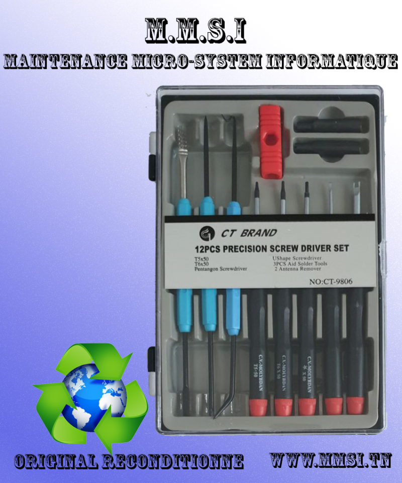 CT BRAND CT 9806 Kit 12 pièces de précision professionnel