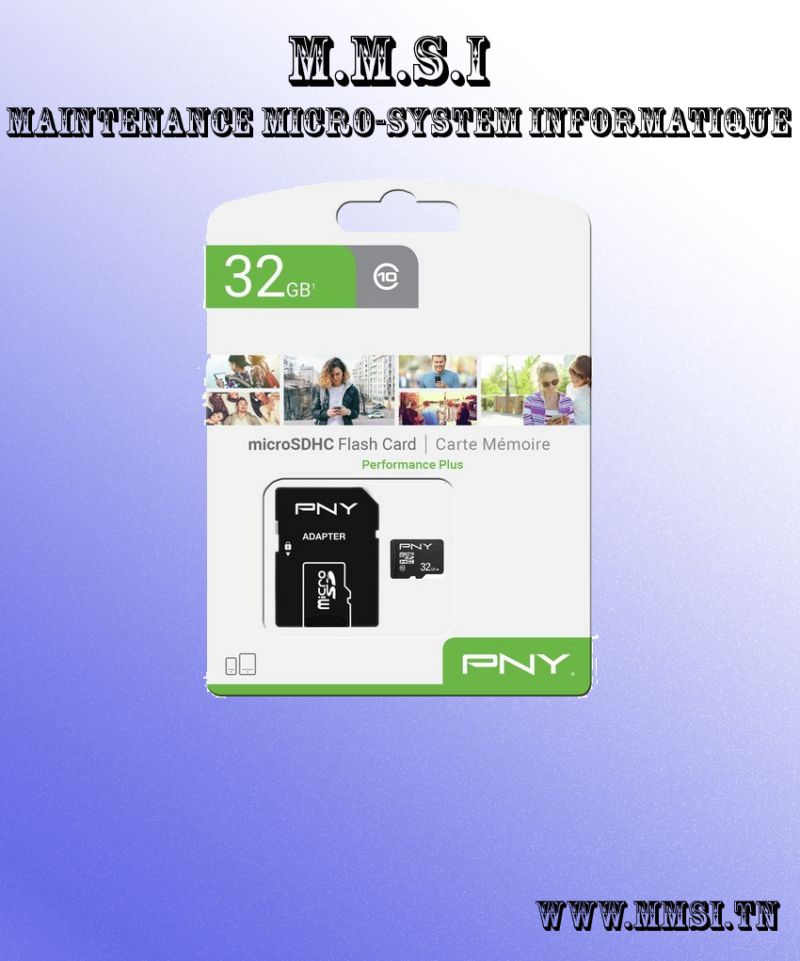 PNY Performance Plus microSD Memory Card - 32GB