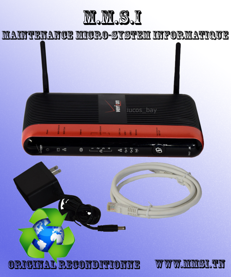 Verizon FIOS - Actiontec MI424WR Rev. I - Routeur Wi-Fi N Gigabit
