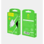 CHARGEUR DENMEN DC05T DOUBLE USB 2,4A AVEC CÂBLE TYPE C