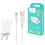 CHARGEUR DENMEN DC01V 2,4A AVEC CÂBLE MICRO USB