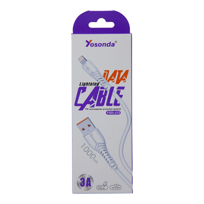 Câble Lightning Yosonda, blanc, YXD-J12, 3 A