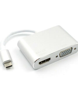 Convertisseur USB-C vers HDMI+VGA 4K Ugreen - Blanc Ugreen Usb-c To 4k Hdmi+ Vga Converter - White