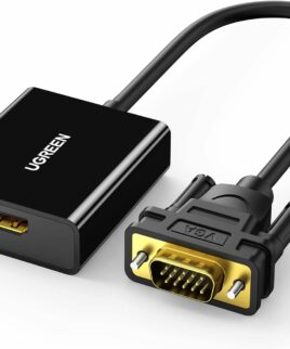 UGREEN HDMI vers VGA Adaptateur 1080P HDMI vers VGA Affichage Moniteur avec 3.5mm Casque Audio Jack pour TV Projecteur PC Ordinateur Portable Moniteur Intel Ordinateur Bâton Streaming Bâton