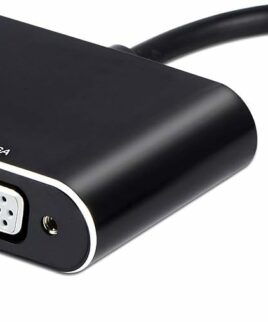 Wonlyus USB to HDMI VGA Adapter, USB 3.0 to HDMI Converter 1080P HDMI and VGA Sync Output Support Windows 10/8/7 Only （Black）