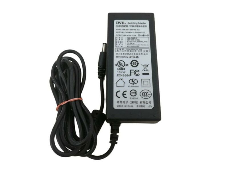 Bloc d'alimentation pour moniteurs DVE DSA-36W-12 36A