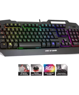 Clavier Semi-Mecanique LED RGB - SOG ELITE-K40