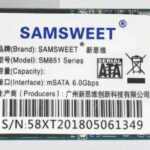 SAMSWEET SM851 MSATA 64GB